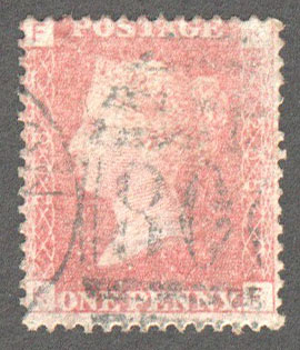 Great Britain Scott 33 Used Plate 208 - KF - Click Image to Close